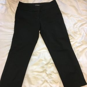 Black crop pants